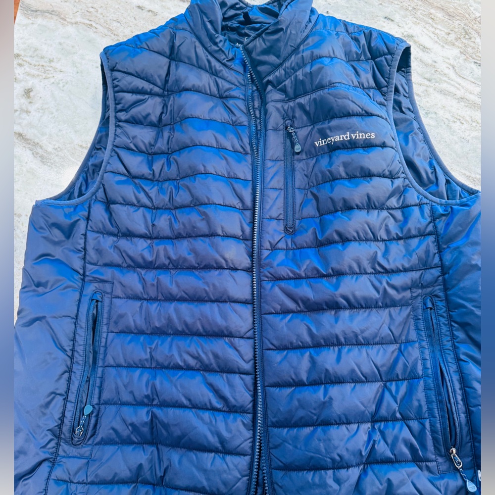 Vineyard Vines Navy Puffer Vest